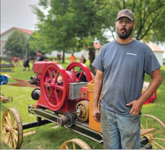 Antique equipment at Farmfest